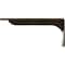 Ekena Millwork Embrey Steel Bracket, Antiqued Pale Gold 2"W x 12"D x 5 1/4"H BKTM02X12X05EBAPG - alternate 5